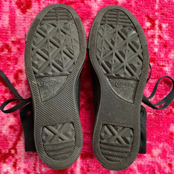 All Black Converse Chuck Taylor All Star High Tops - Picture 14 of 14